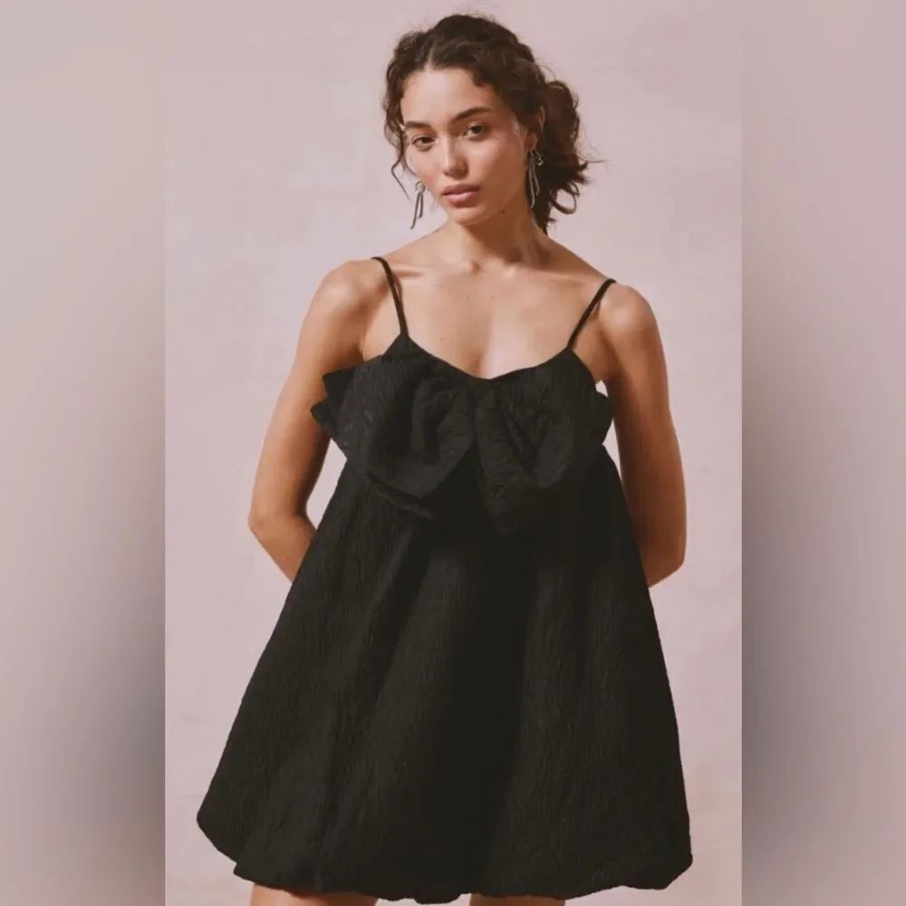 Free People Sister Jane Marie Bow Mini Dress Size XS